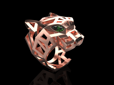 Panther ring model 705 3D Print Model
