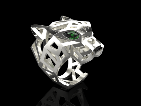 Panther ring model 705 3D Print Model