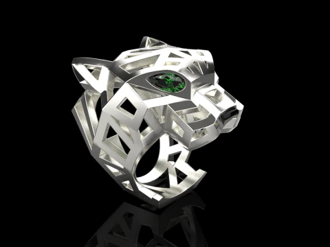 Panther ring model 705 3D Print Model