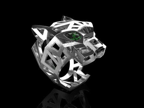Panther ring model 705 3D Print Model
