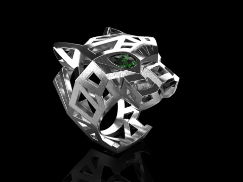 Panther ring model 705 3D Print Model