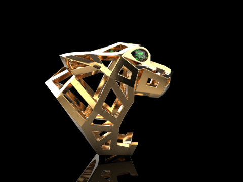 Panther ring model 705 3D Print Model