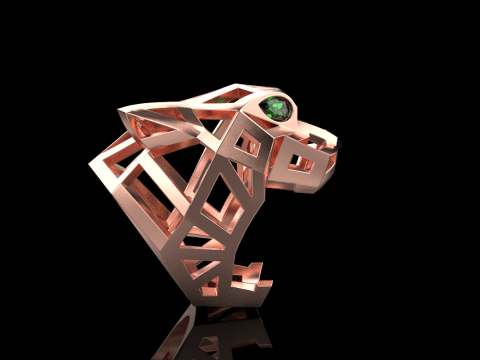 Panther ring model 705 3D Print Model