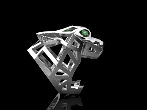Panther ring model 705 3D Print Model