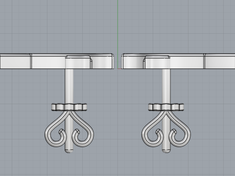 Bird stud earring model 706 3D Print Model