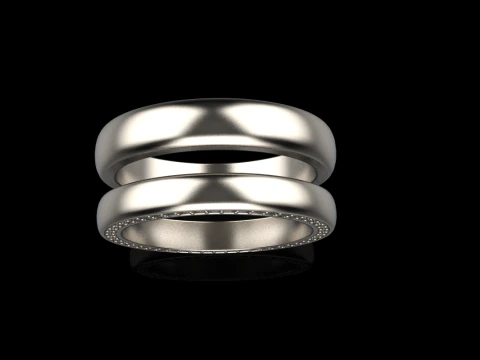 Wedding rings model 708 3D Print Model