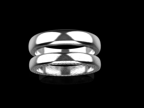 Wedding rings model 708 3D Print Model