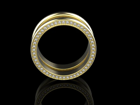 Wedding rings model 708 3D Print Model