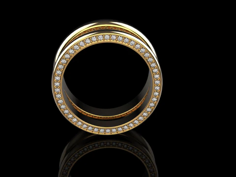 Wedding rings model 708 3D Print Model