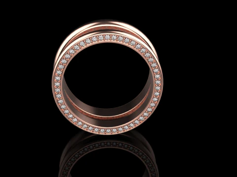 Wedding rings model 708 3D Print Model