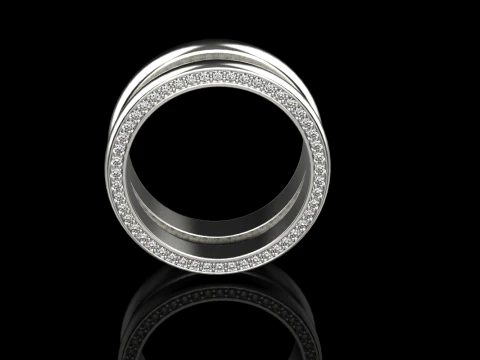 Wedding rings model 708 3D Print Model