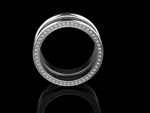 Wedding rings model 708 3D Print Model