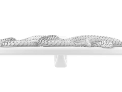Snake pendant model 709 3D Print Model