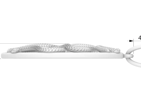 Snake pendant model 709 3D Print Model