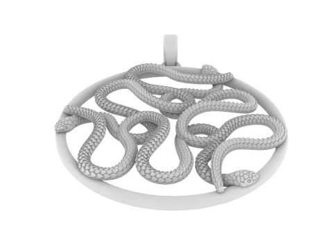 Snake pendant model 709 3D Print Model