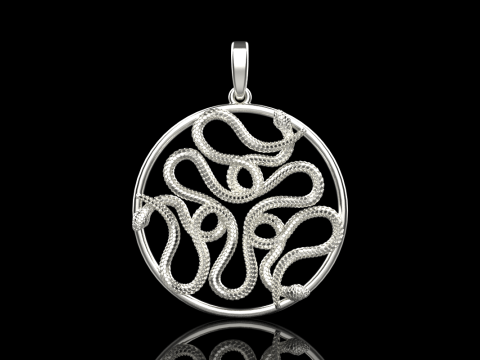 Yılan kolye modeli 709 3D Baskı Modeli