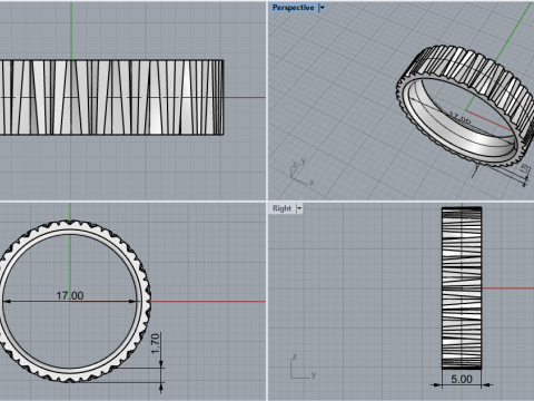 Ehering Modell 710 3D Druckmodell