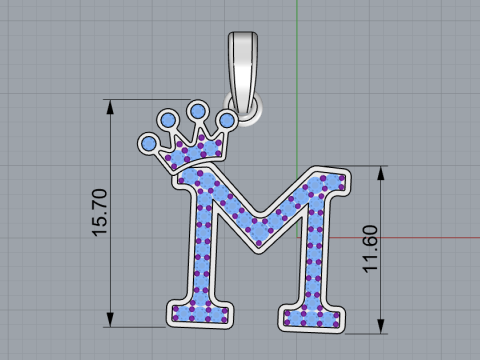 Initial pendant model 712 3D Print Model