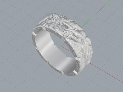 Hand Of God Ring Creation Of Adam model 713 3D Print Model