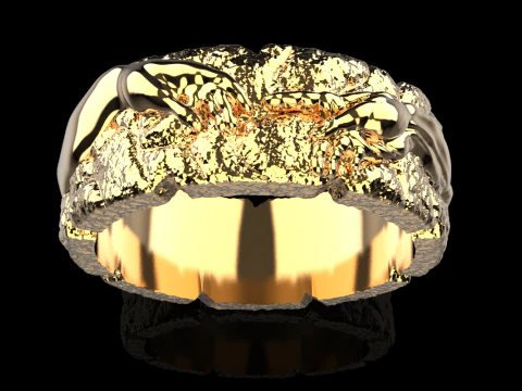 Hand Of God Ring Creation Of Adam model 713 3D Print Model