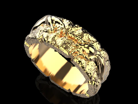 Hand Of God Ring Creation Of Adam model 713 3D Print Model