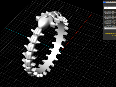 Anello in osso di serpente modello 714 Modello di stampa 3D