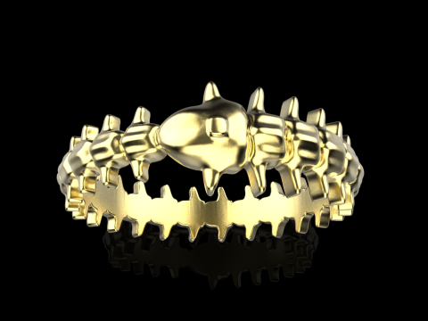 Anello in osso di serpente modello 714 Modello di stampa 3D