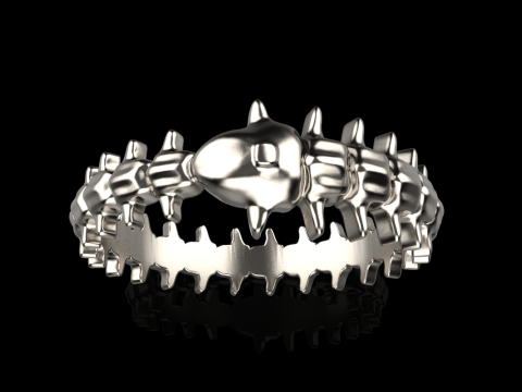 Anello in osso di serpente modello 714 Modello di stampa 3D