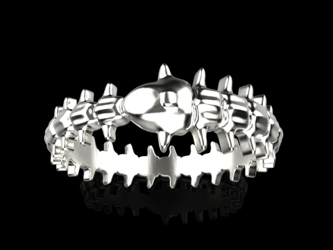 Anello in osso di serpente modello 714 Modello di stampa 3D