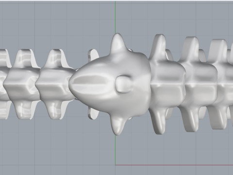 Anello in osso di serpente modello 714 Modello di stampa 3D