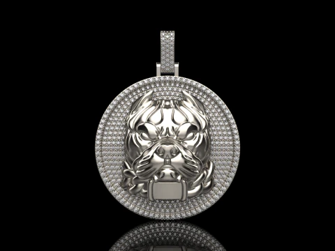 Pitbull pendant model 715 3D Print Model
