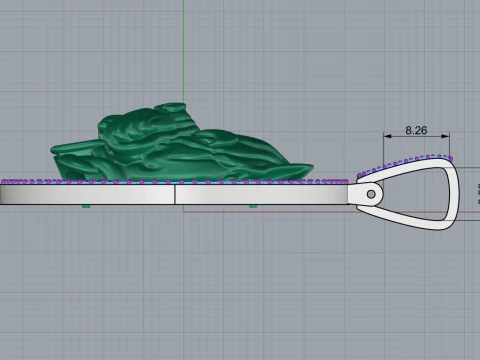 Pitbull pendant model 715 3D Print Model