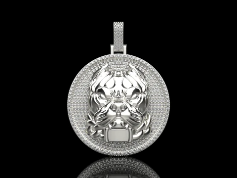 Pitbull pendant model 715 3D Print Model