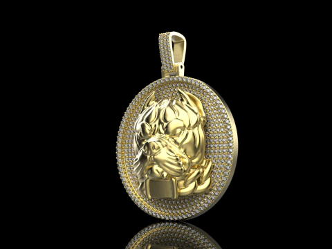 Pitbull pendant model 715 3D Print Model