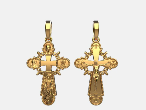 Çift taraflı çapraz model 717 3D Baskı Modeli