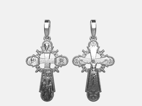 Double side cross model 717 3D Print Model