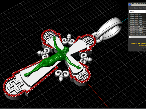 Double side cross model 717 3D Print Model