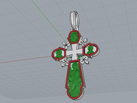 Double side cross model 717 3D Print Model