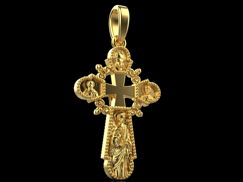 Double side cross model 717 3D Print Model