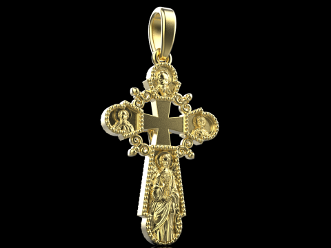 Double side cross model 717 3D Print Model