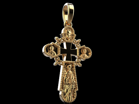 Double side cross model 717 3D Print Model