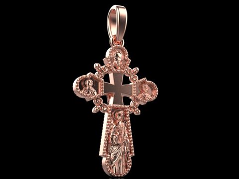 Double side cross model 717 3D Print Model