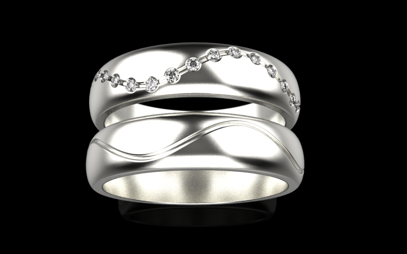 Fede nuziale modello 718 Modello di stampa 3D .c4d .max .obj .3ds .fbx .stl .blend 