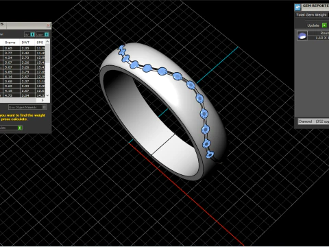 Wedding ring model 718 3D Print Model
