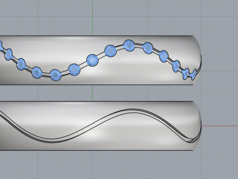 Wedding ring model 718 3D Print Model