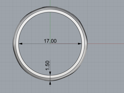 Fede nuziale modello 718 Modello di stampa 3D