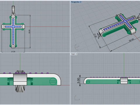 Cross model719 3D Print Model