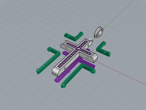 Modello a croce719 Modello di stampa 3D