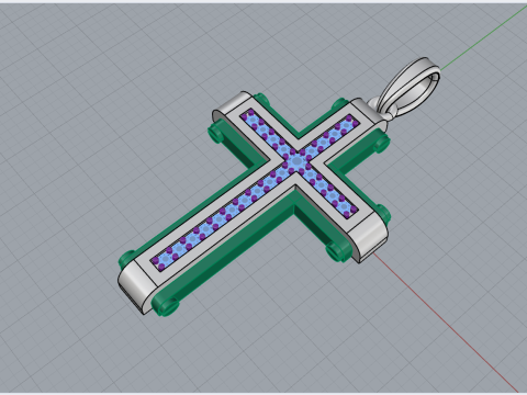 Modello a croce719 Modello di stampa 3D