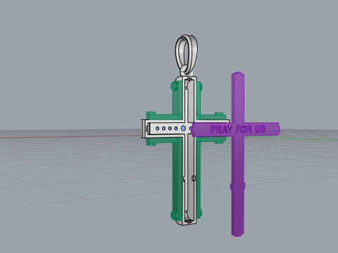 Modello a croce719 Modello di stampa 3D